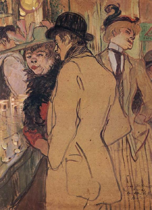 Henri  Toulouse-Lautrec Alfred la Guigne oil painting image